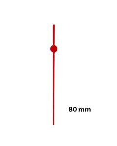 Punainen muovi sekuntiosoitin 80 mm