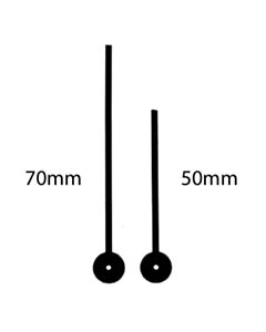 Osoittimet E215-070-050 mustanväriset