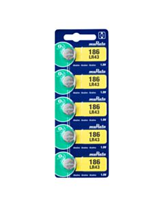 Paristo LR43 Murata 186 5 kpl. blisteri