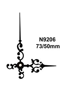 Osoittimet N9206 mustat 50/73 mm
