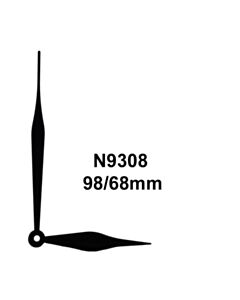 Osoittimet N9308 musta 68/98 mm