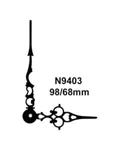 Osoittimet N9403 musta 68/98 mm