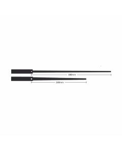 Tasapainotetut mustat metalliviisarit E215-380-260